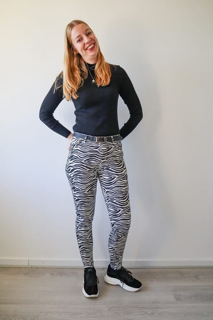 zebraprint broek