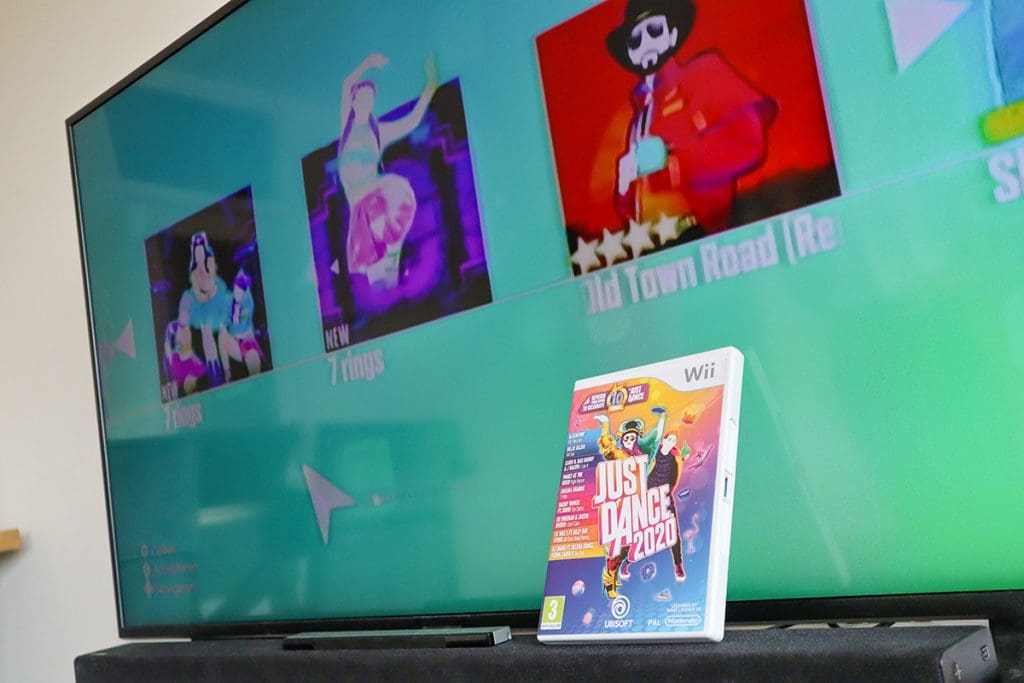 Wii aangesloten op een smart tv