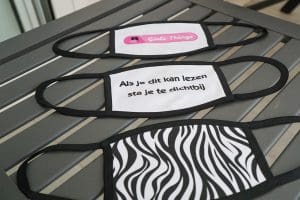 gepersonaliseerde mondkapjes
