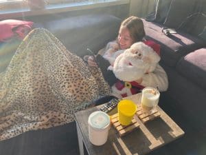 het coronavirus & thuis zitten