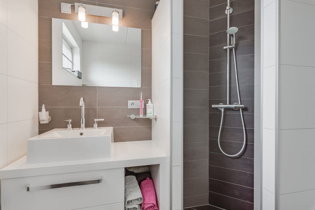 regendouche in ons nieuwe huis