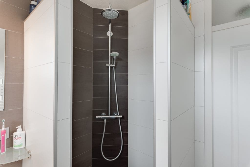 regendouche in ons nieuwe huis