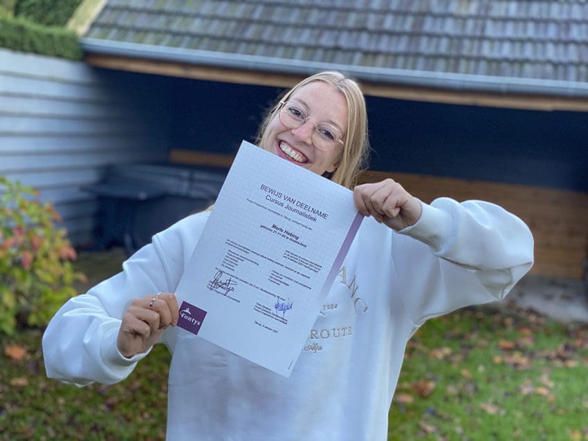 journalistiek certificaat behaald