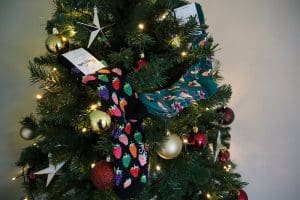 happy socks onder de kerstboom