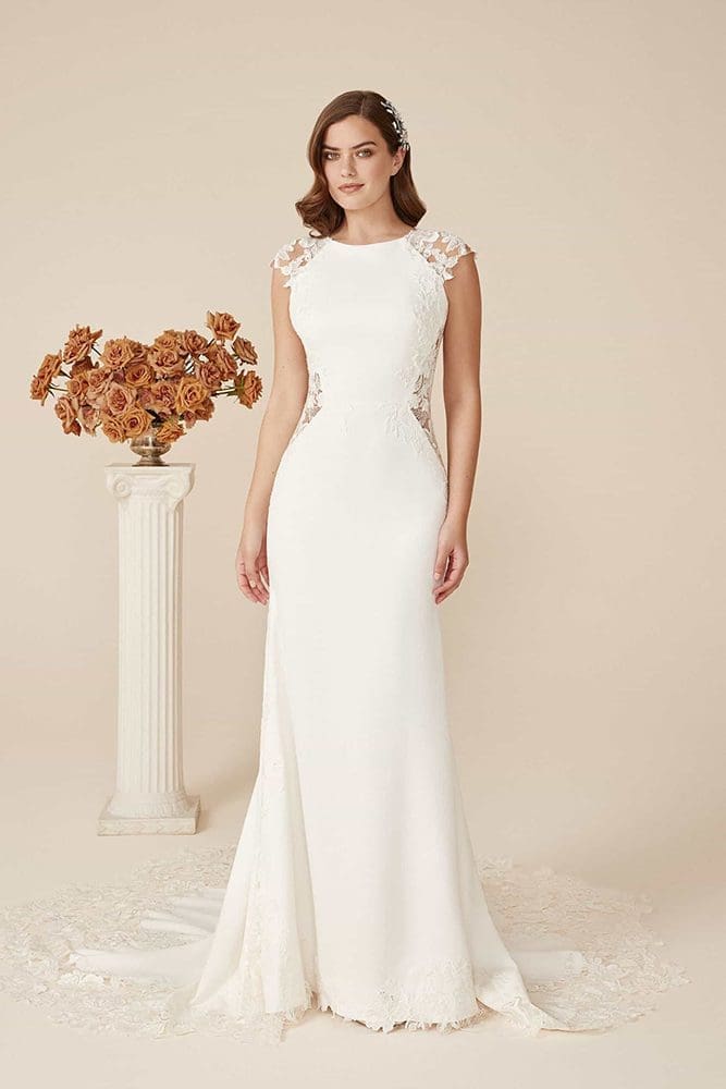 mooie trouwjurken op een rijtje